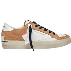 Crime London, Bruine Suiker Sneaker Hoge Kwaliteit Made in Italy Veelkleurig, Heren, Maat:43 EU