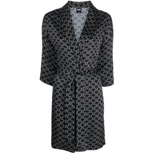 Karl Lagerfeld, Nachtkleding & Lounge, Dames, Zwart, L, Robes