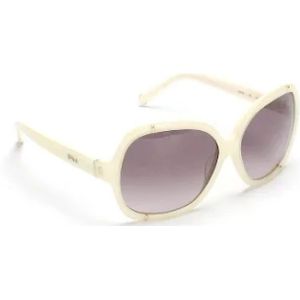 Chloé Pre-owned, Pre-owned, Dames, Wit, ONE Size, Pre-owned Plastic sunglasses