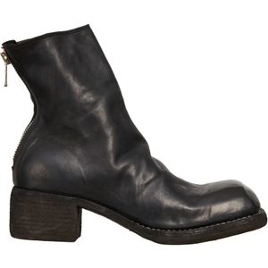 Guidi, Schoenen, Dames, Zwart, 37 EU, Leer, Leren laars met rits