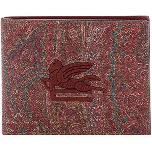 Etro, Wallets Cardholders Bruin, Heren, Maat:ONE Size