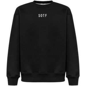 Sotf, Sweatshirts & Hoodies, Heren, Zwart, S, Katoen, Katoenen Sweatshirt uit Italië