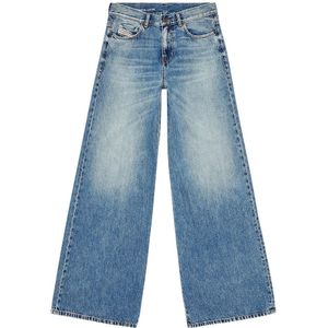 Diesel, Bootcut and Flare Jeans - 1978 D-Akemi Blauw, Dames, Maat:W27