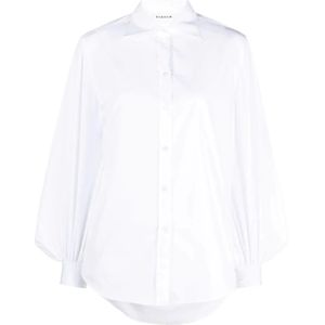 P.a.r.o.s.h., Blouses & Shirts, Dames, Wit, L, Katoen, Long Sleeve Tops