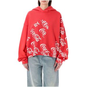 Erl, Hoodies Rood, Dames, Maat:XL