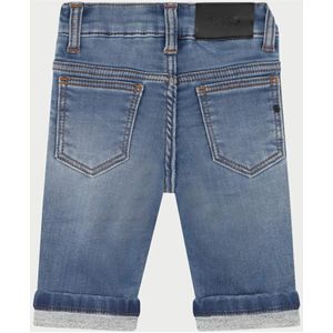 Hugo Boss, Korte broeken, Heren, Blauw, 74 CM, Denim, Blauwe Gewassen Baby Jeans