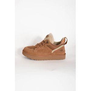 Ugg, Schoenen, Heren, Bruin, 45 EU, Suède, Lowmel suède en gerecyclede ballistische canvas sneakers