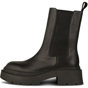 Shoe the Bear, Schoenen, Dames, Zwart, 38 EU, Leer, Stevige Chelsea Boot van Glad Leer