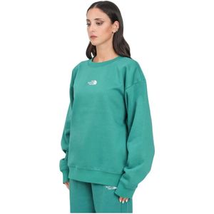 The North Face, Sweatshirts & Hoodies, Dames, Groen, L, Katoen, Groene Essential Sweater voor vrouwen