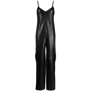 Stine Goya, Zwarte jumpsuit van gerecycled polyester Zwart, Dames, Maat:S