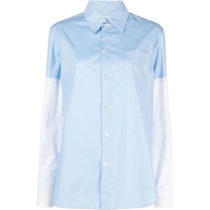 Marni, Blouses & Shirts, Dames, Blauw, XS, Elegante Damesblouse - Stijlvol en Comfortabel