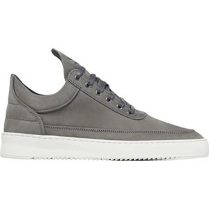 Filling Pieces, Lage Top Ripple Nubuck Shark Sneakers Grijs, Heren, Maat:45 EU