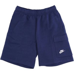 Nike, Basketball Cargo Shorts - Midnight Navy/White Blauw, Heren, Maat:S