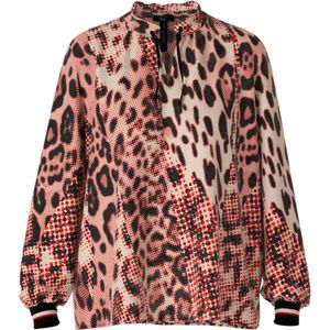 Marc Cain, Oversized Viscose Crepe Blouse Roze, Dames, Maat:S