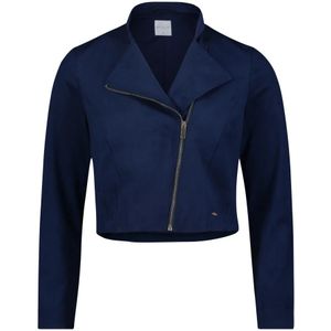 Betty & Co, Jassen, Dames, Blauw, XL, Leer, Blazers