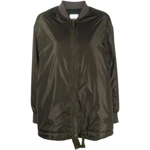 Aspesi, Jassen, Dames, Beige, XS, Khaki Bomberjack