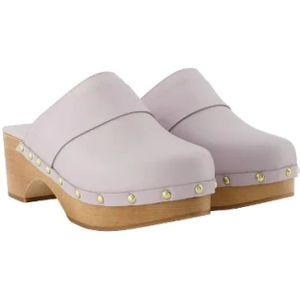 aeyde, Leather flats Paars, Dames, Maat:37 EU