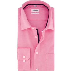 Seidensticker, Overhemden, Heren, Roze, XL, Katoen, Roze Overhemdjurk van Katoen