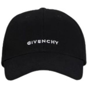 Givenchy, Accessoires, Dames, Zwart, ONE Size, Katoen, Gebogen Logo Pet