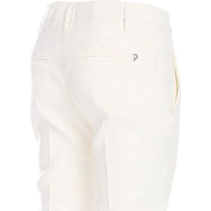 Dondup, Broeken, Dames, Wit, W29, Perfecte Leren Broek