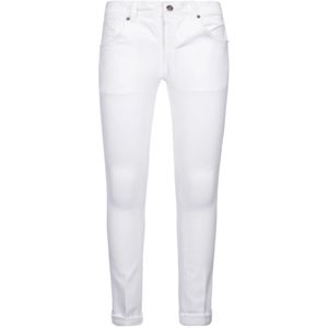 Dondup, Jeans, Heren, Wit, W33, Denim, Slim-fit Jeans voor Heren - Upgrade je Denim Stijl