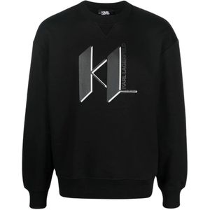 Karl Lagerfeld, Sweatshirts & Hoodies, Heren, Zwart, S, Katoen, Hoodies