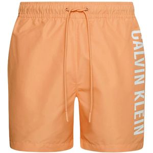 Calvin Klein, Badkleding, Heren, Oranje, M, Polyester, Oranje Zwemshorts met Binnenbroek
