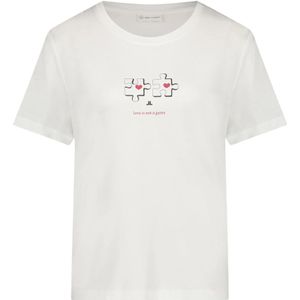 Jane Lushka, Tops, Dames, Wit, L, Katoen, Ninja Logo T-Shirt | Wit