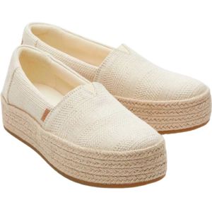 Toms, Schoenen, Dames, Beige, 38 1/2 EU, Creme Loafers voor Valencia Stijl