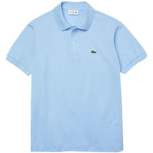 Lacoste, Tops, Heren, Blauw, S, Katoen, Heldere Blauwe Polo Shirt Urban Stijl