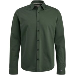 Cast Iron, Overhemden, Heren, Groen, XL, Katoen, Twill Jersey 2 Tone Overhemd