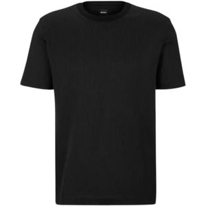 Hugo Boss, Tops, Heren, Zwart, M, Korte mouwen T-shirt
