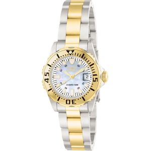 Invicta Watches, Pro Diver Dames Quartz Horloge Grijs, Dames, Maat:ONE Size