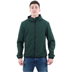 Colmar, Heren Softshell Hoodie Groen, Heren, Maat:L