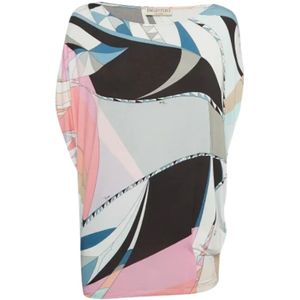 Emilio Pucci Pre-owned, Pre-owned, Dames, Veelkleurig, M, Pre-owned Fabric tops