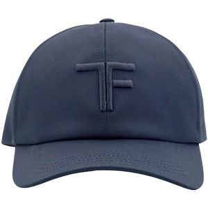 Tom Ford, Blauwe Ss 24 Heren Accessoires Hoed Blauw, Heren, Maat:L