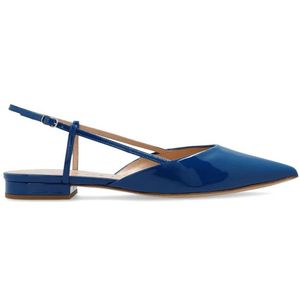 Casadei, Glanzende schoenen Blauw, Dames, Maat:36 EU