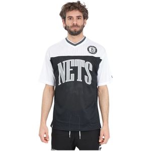 New Era, Tops, Heren, Veelkleurig, M, Polyester, Brooklyn Nets NBA Arch Graphic T-shirt