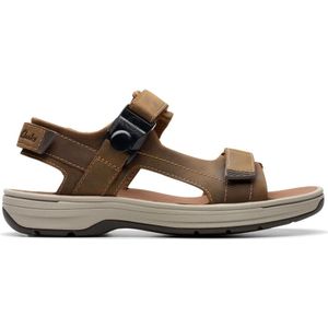 Clarks, Schoenen, Heren, Bruin, 40 EU, Flat Sandalen