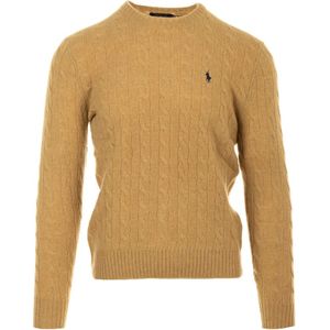 Ralph Lauren, Truien, Heren, Bruin, L, Wol, Kabeltrui Pullover