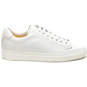 Doucal's, Schoenen, Heren, Wit, 41 1/2 EU, Witte Sneakers Klassiek Model