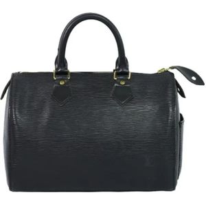 Louis Vuitton Vintage, Tweedehands leren handtassen Zwart, Dames, Maat:ONE Size