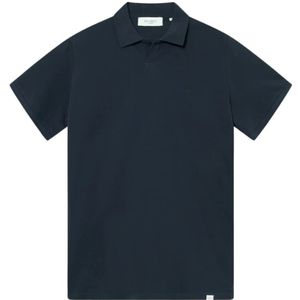 Les Deux, Tops, Heren, Blauw, XL, Katoen, Slim Fit Katoenen Piqué Polo Shirt