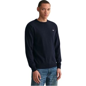 Gant, Sweatshirts & Hoodies, Heren, Blauw, 3Xl, Sweatshirts