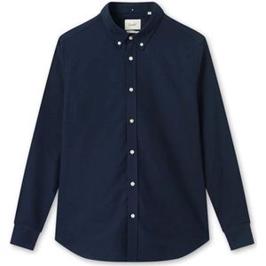 Forét, Lange mouwen overhemd, biologisch katoen, regular fit Blauw, Heren, Maat:M