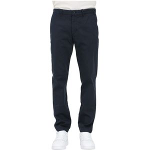 Tommy Hilfiger, Vintage Blauwe Heren Chino Broek Blauw, Heren, Maat:W36