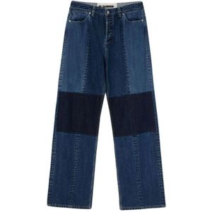 Jil Sander, Straight Jeans Blauw, Heren, Maat:W30