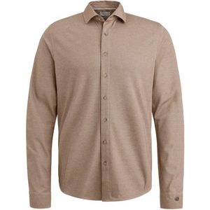 Cast Iron, Overhemden, Heren, Beige, XL, Katoen, Lange mouw shirt CF Tec 2 Tone