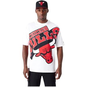 New Era, Tops, Heren, Wit, M, Bulls NBA Wit T-shirt