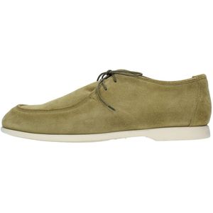 Pantanetti, Schoenen, Heren, Groen, 41 EU, Suède, Platte schoenen Groen